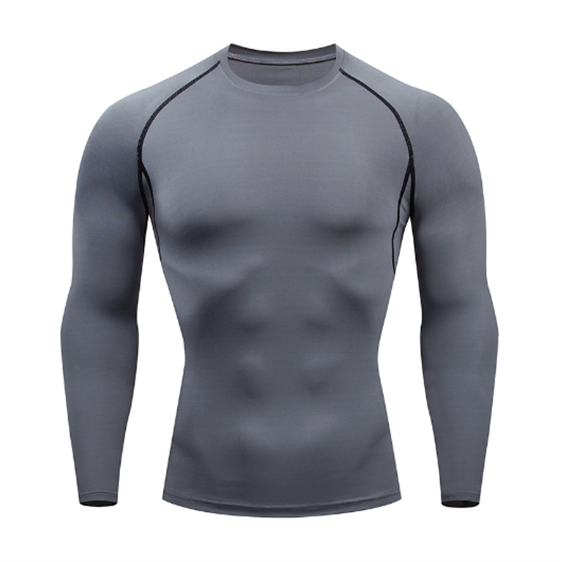 Muscle Tee Workout - Compression Running Top Men Long Sleeve