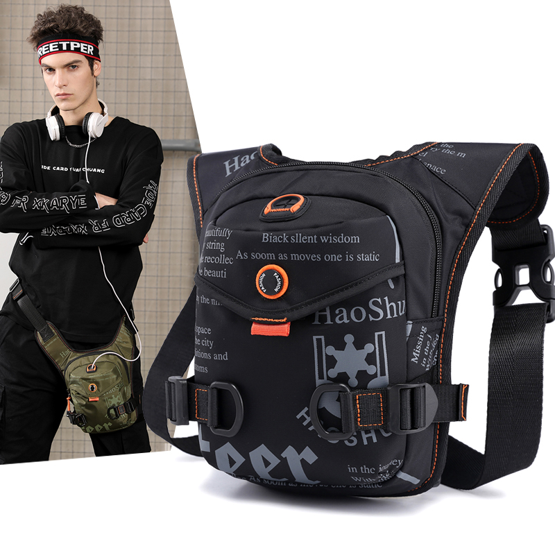 Crossbody Bag Men - High Quality Nylon Riding Thigh Bag