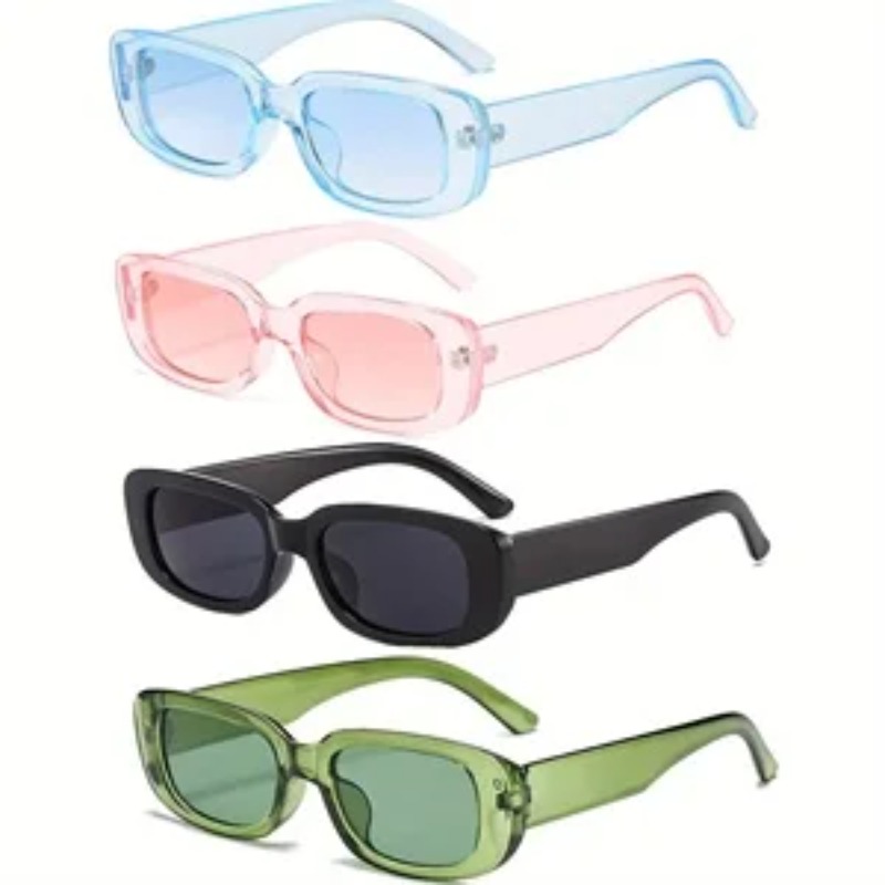 Men'S Fashion Model - 1/4pcs New Small Square Sunglasses Women