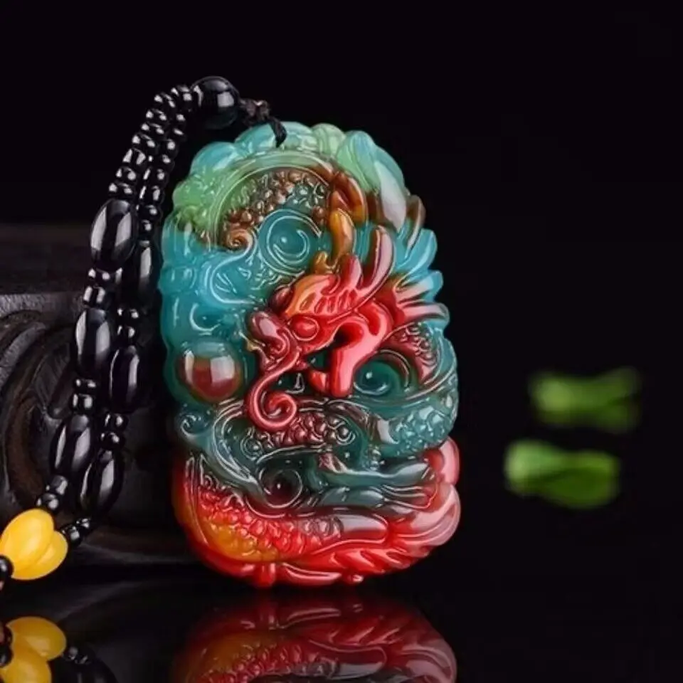 Men'S Fashion Jewelry - Real Jade Dragon Pendant Necklace Pendants