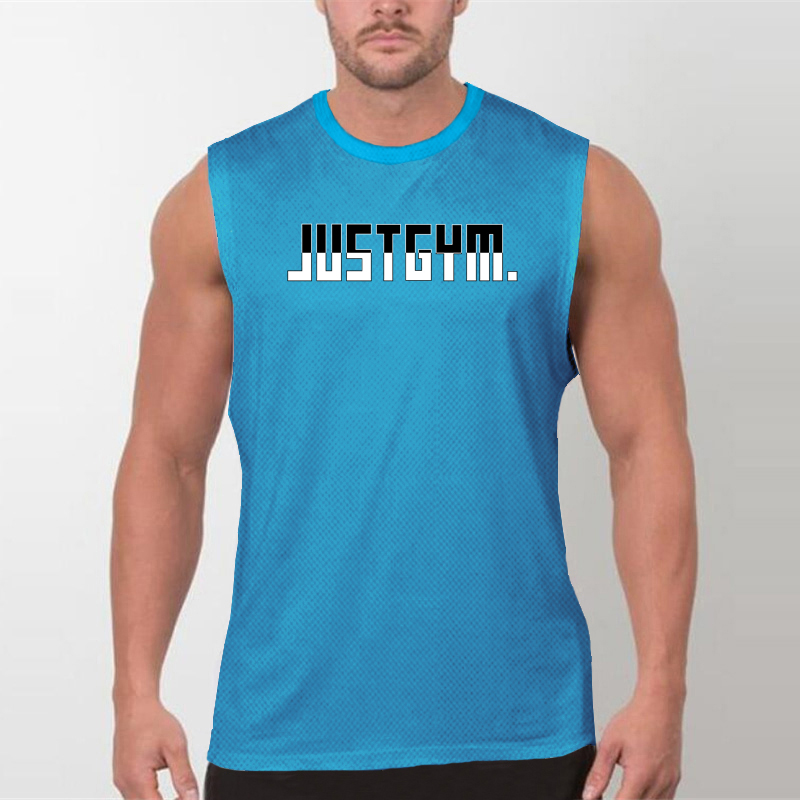 Muscle Tee Workout - Running Vest Men Summer Mesh Moisture