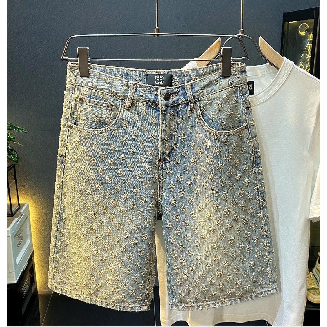 Jeans Pants Fashion Men - Summer High Street Denim Shorts Men's