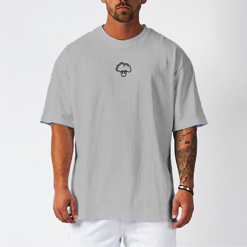 Muscle Tee Workout - Oversize Mesh Quick Dry Workout Loose