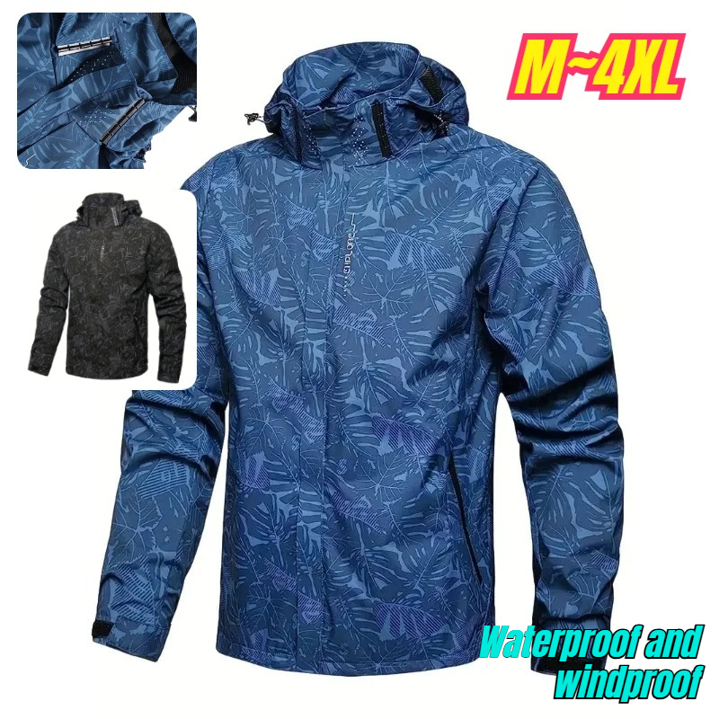 Windbreaker Men Zip - Men's Casual Lightweight Waterproof Windbreaker Jacket