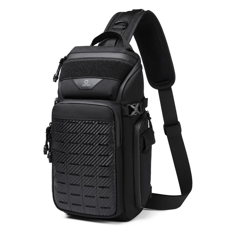Crossbody Bag Men - OZUKO Multifunctional Men Sling Chest Bag