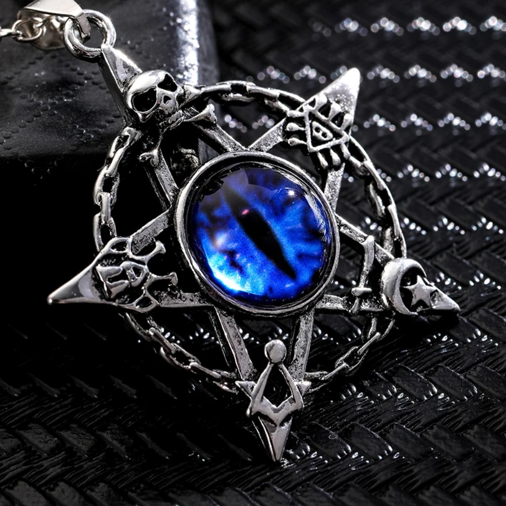 Men'S Fashion Accessories - Five pointed star shaped devil's eye