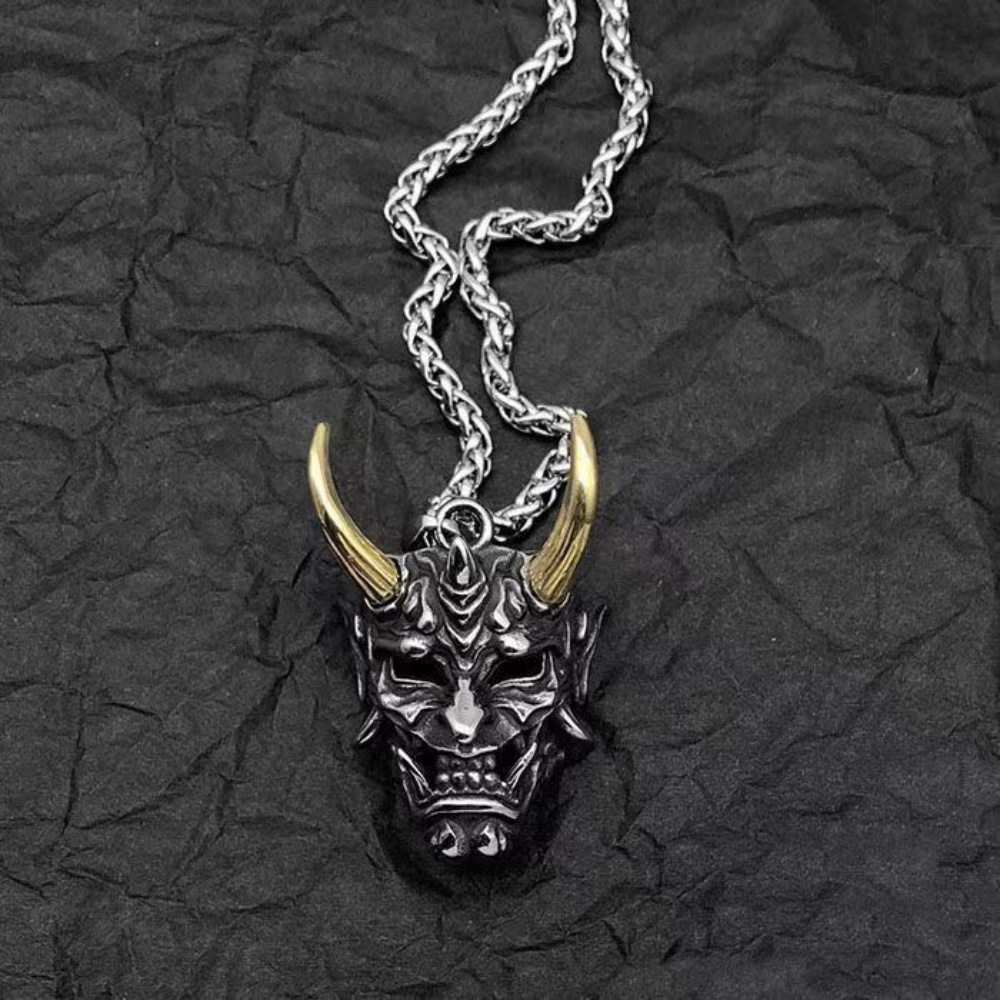 Mens Fashion Mullet - Fashion Gothic Devil Mask Pendant Hip