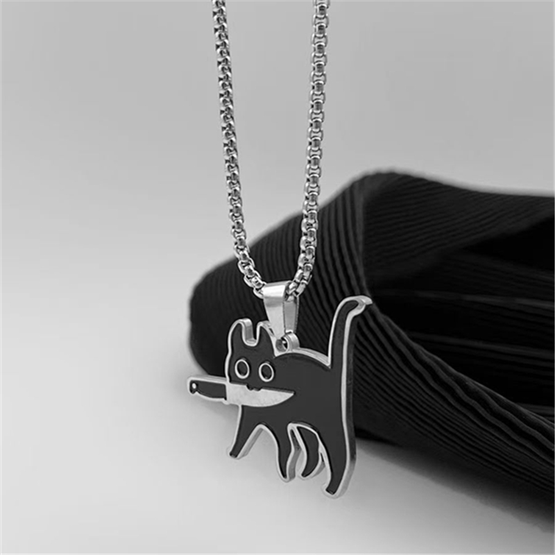 Hip Hop Fashion Knife Cat Long - đánh giá và giá Mens Fashion Mullet