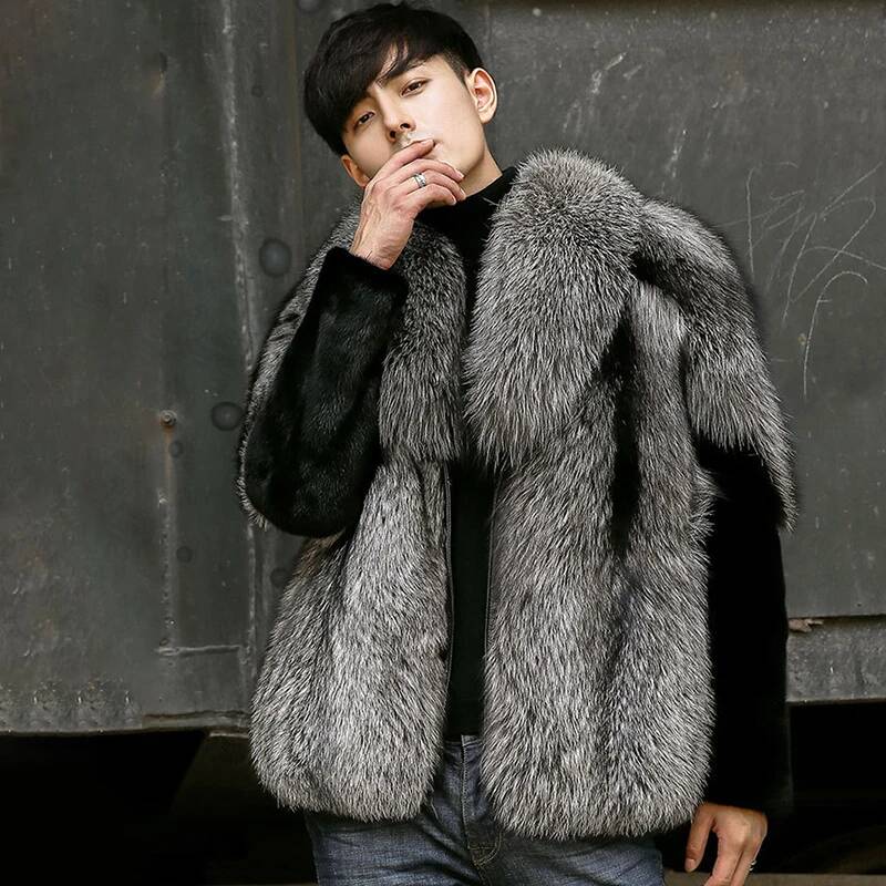 Autumn Men's Faux Fur Coat Fas - đánh giá và giá Men'S Fashion X