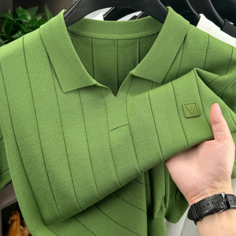 Luxury Brand Men's V-Neck Knit - đánh giá và giá Mens Fashion Mullet