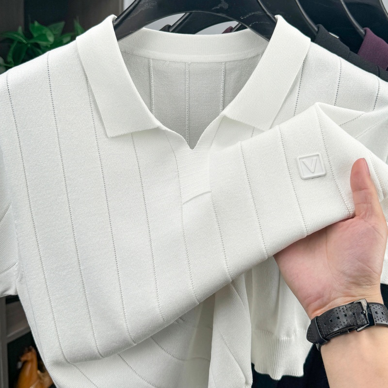 Luxury Brand Men's V-Neck Knit - đánh giá và giá Mens Fashion Mullet