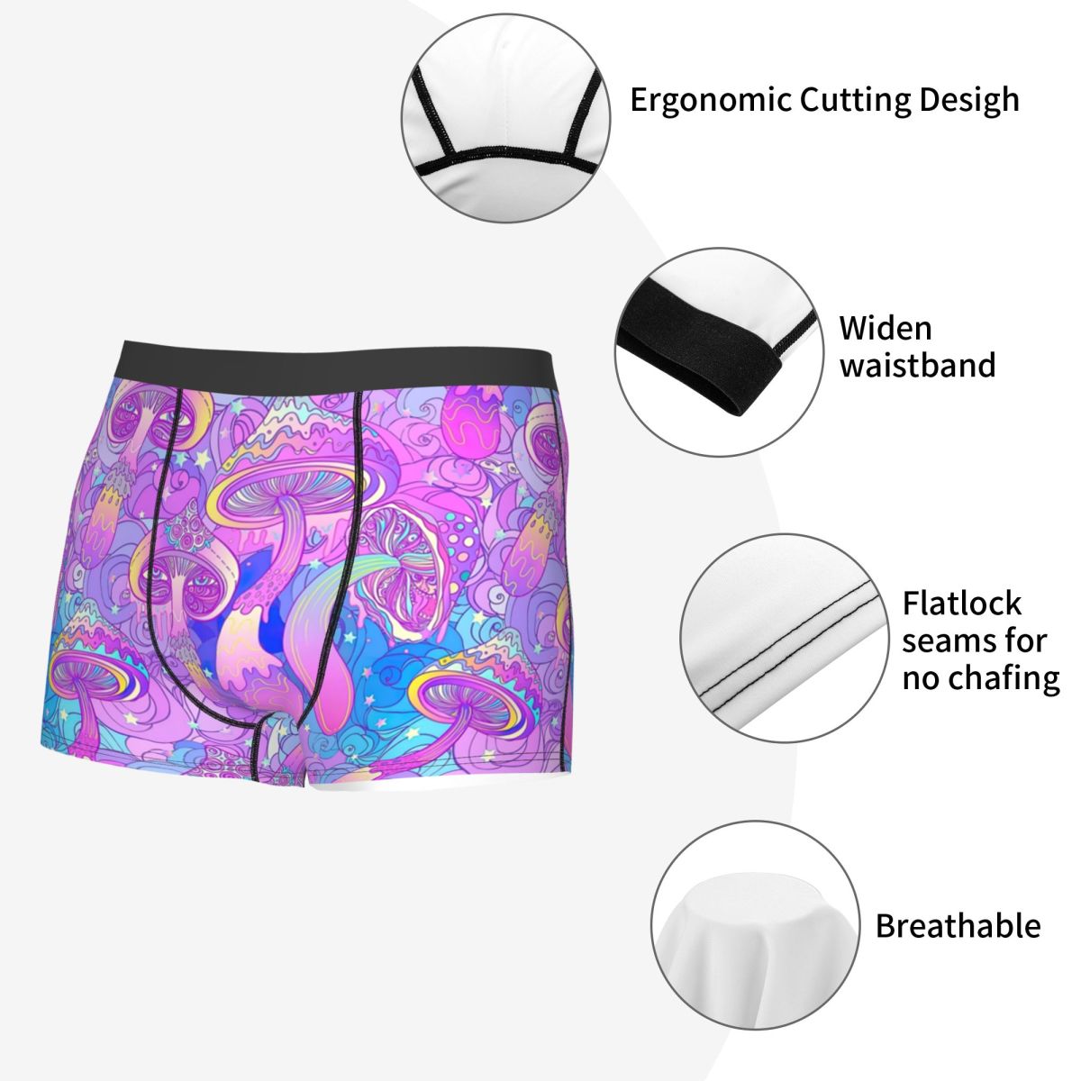 Male Fashion Psychedelic Magic - đánh giá và giá Men'S Fashion Underwear