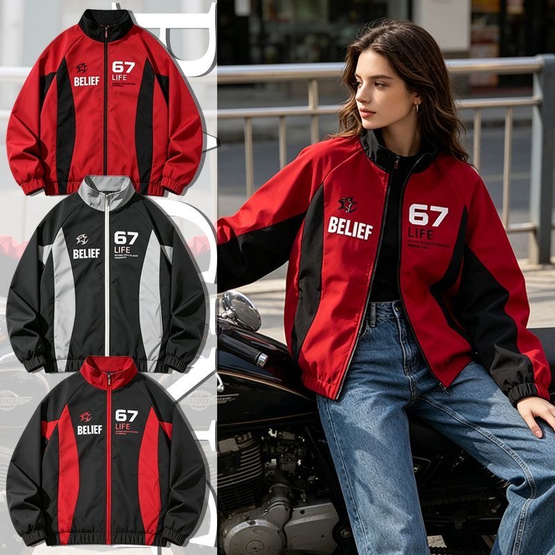 Casual Racing Style Jacket Men - đánh giá và giá Windbreaker Men Zip