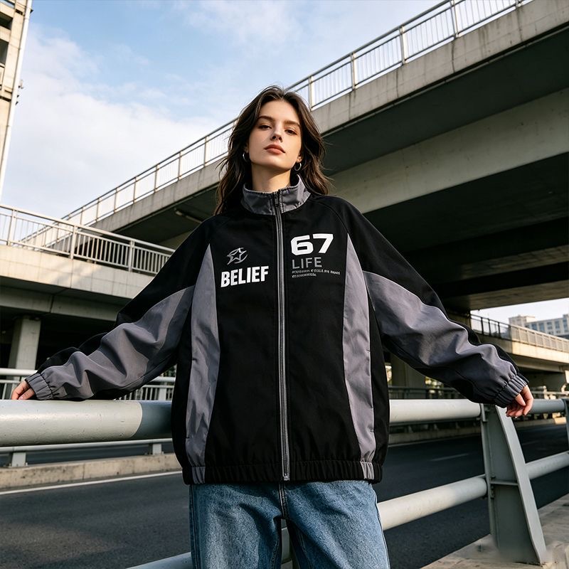 Casual Racing Style Jacket Men - đánh giá và giá Windbreaker Men Zip