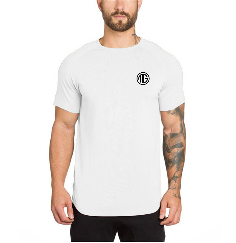 Summer Men Short Sleeve Cotton - đánh giá và giá Muscle Tee Workout