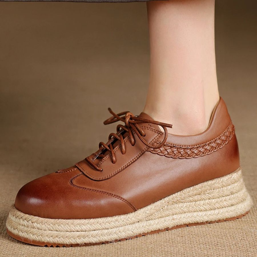 EAGSITY Cow Leather brown oxfo - đánh giá và giá Oxford Shoes Brogue