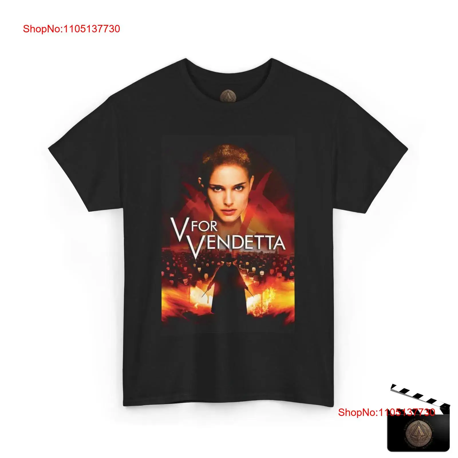 V For Vendetta Movie Poster T  - đánh giá và giá Men'S Fashion V Neck T Shirts
