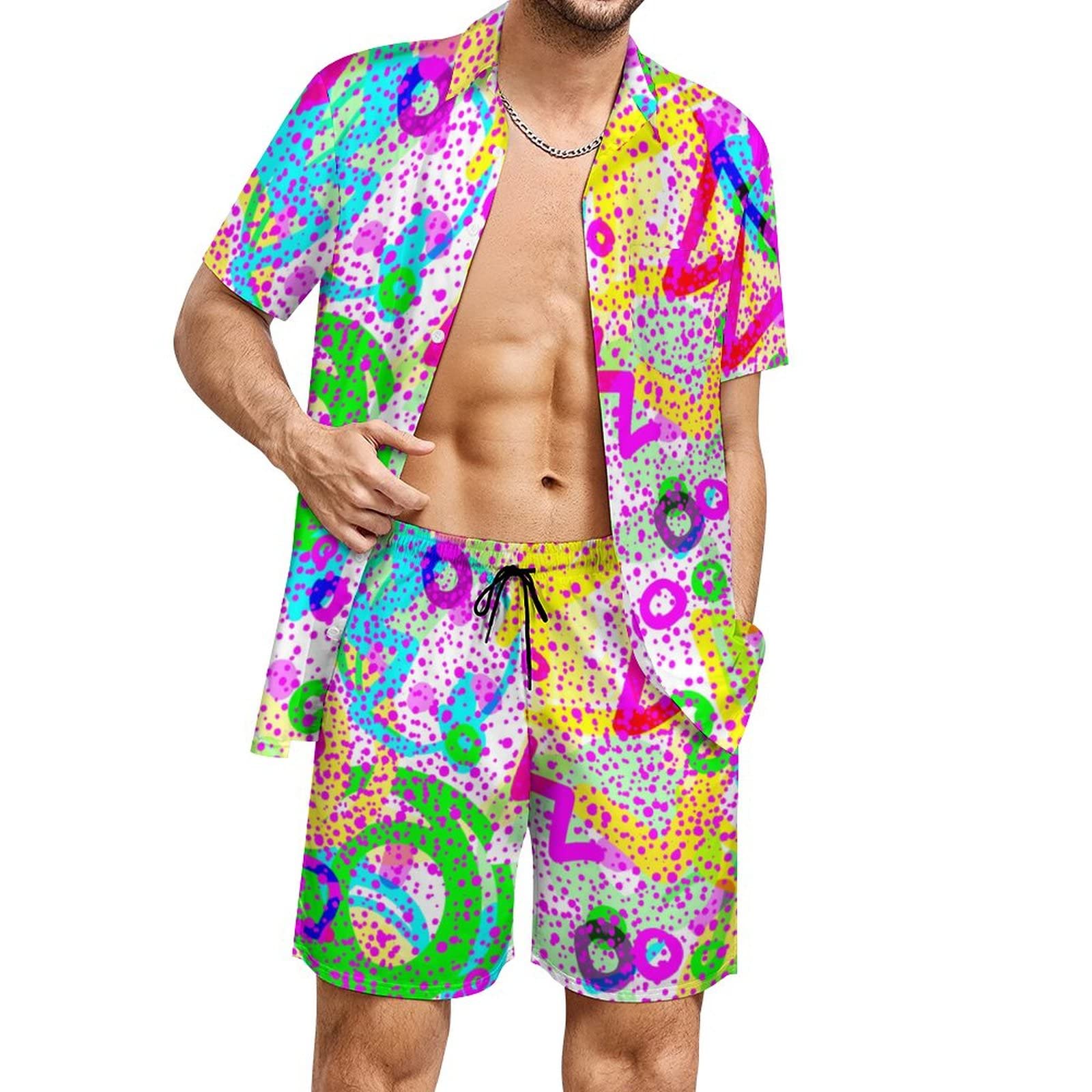 Summer Irregular Geometric 3D  - đánh giá và giá Queer Men'S Fashion