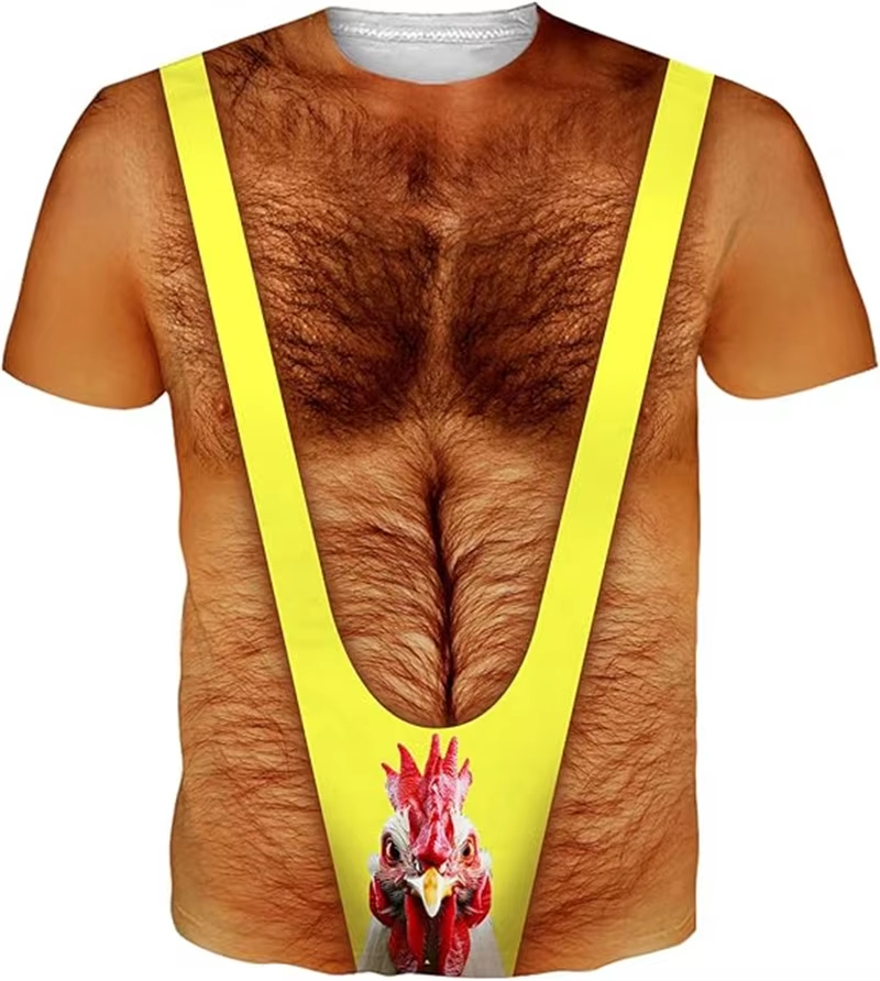 New Funny Muscle Pattern 3D Pr - đánh giá và giá Muscle Tee Workout