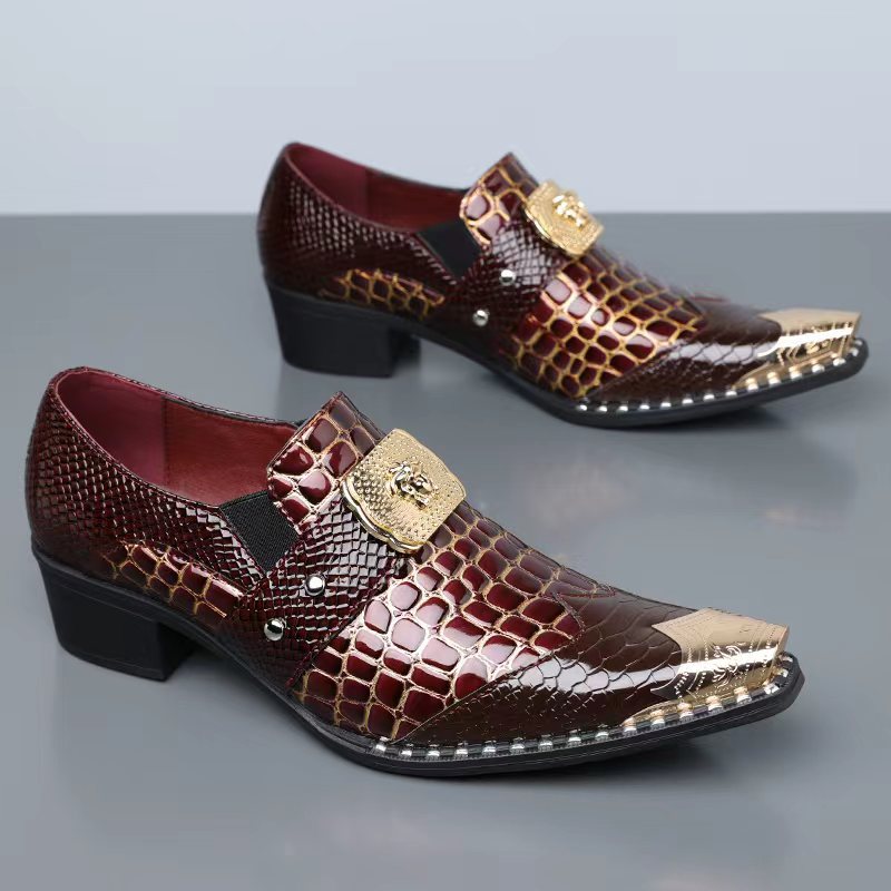 Men's Snake Print Brogue Oxfor - đánh giá và giá Oxford Shoes Brogue