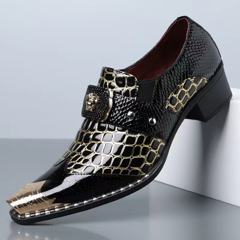 Men's Snake Print Brogue Oxfor - đánh giá và giá Oxford Shoes Brogue