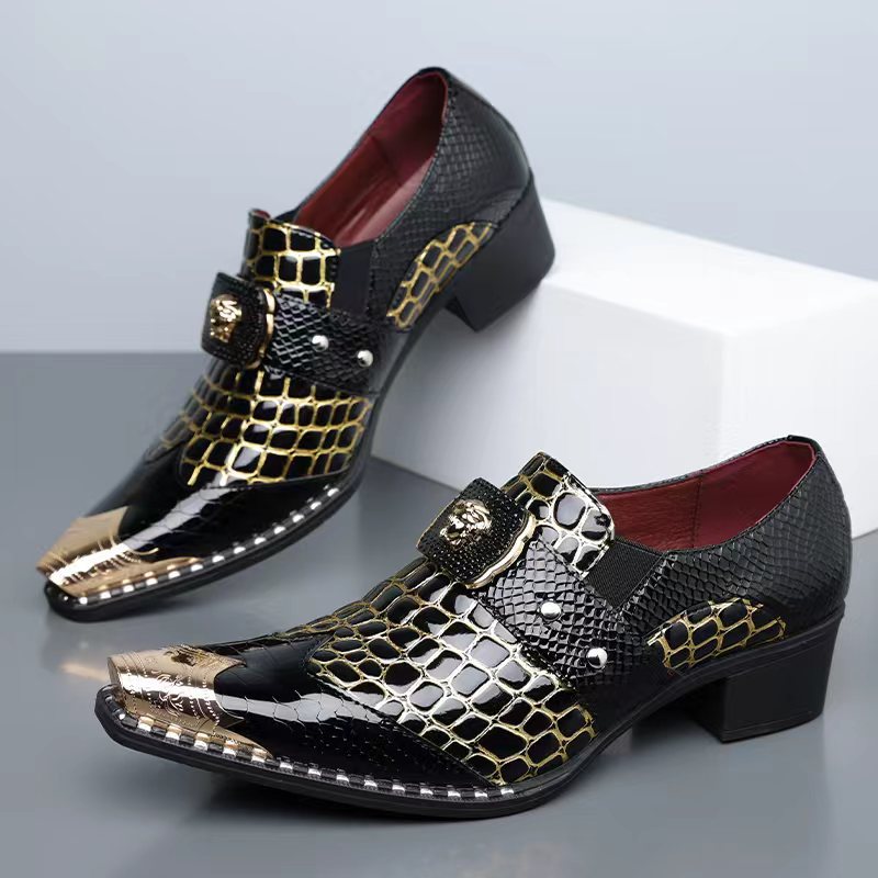 Men's Snake Print Brogue Oxfor - đánh giá và giá Oxford Shoes Brogue