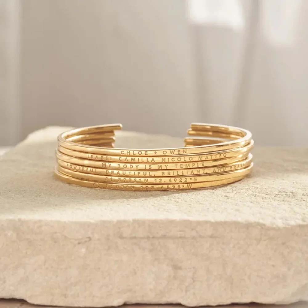 Couple Engrave Name Text Custo - đánh giá và giá Men'S Fashion Jewelry Bracelets