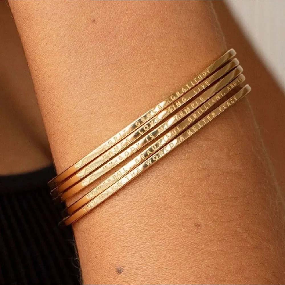 Couple Engrave Name Text Custo - đánh giá và giá Men'S Fashion Jewelry Bracelets