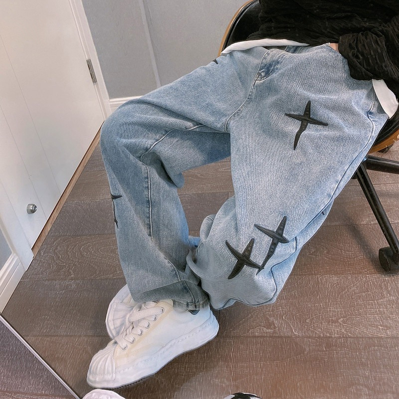 Prints Jeans Men 2023 New Stre - đánh giá và giá Men'S Fashion With Baggy Jeans