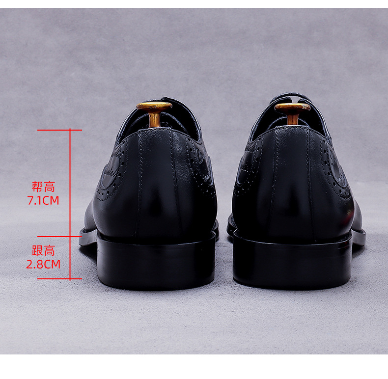 Men's Vintage Script Embossed  - đánh giá và giá Oxford Shoes Brogue