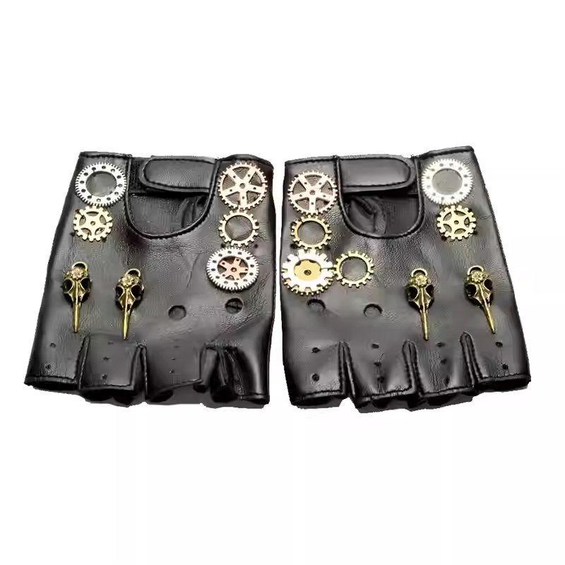 Steampunk PU Leather Fingerles - đánh giá và giá Men'S Fashion Accessories