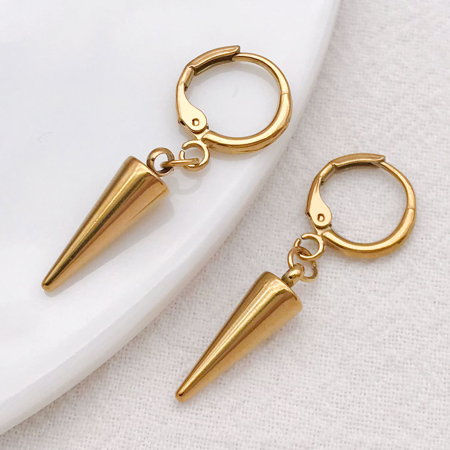 8PCS Stainless Steel Cone Char - đánh giá và giá Men'S Fashion Necklaces