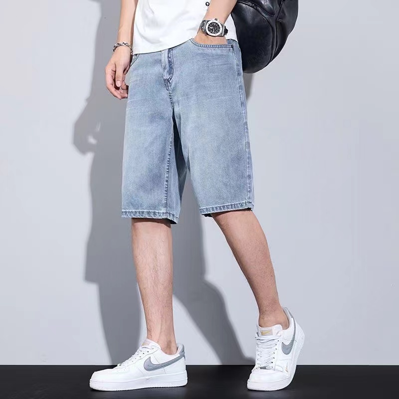 Men's Shorts Jeans Blue Denim  - đánh giá và giá Men'S Fashion With Baggy Jeans