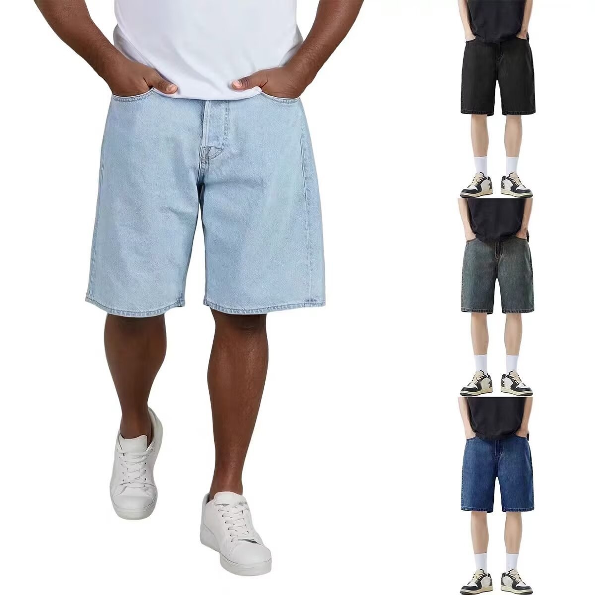 2026 New Korean Style Vintage  - đánh giá và giá Jeans Pants Fashion Men