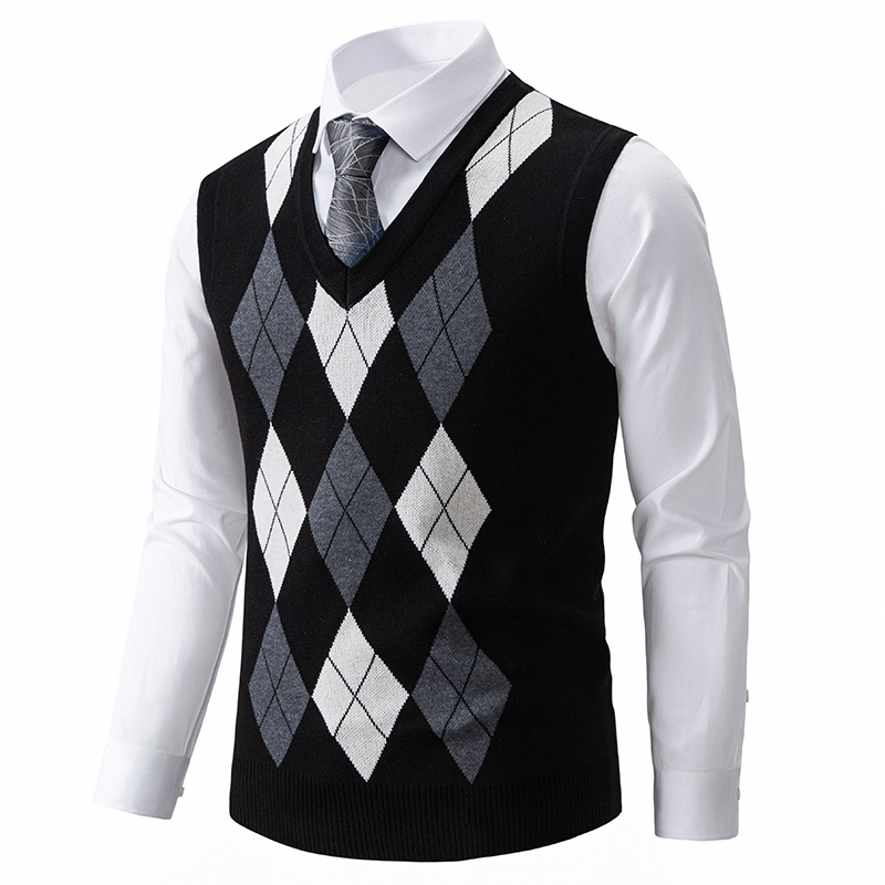 Mens Soft Sweater Vest Spring  - đánh giá và giá Mens Fashion Mullet
