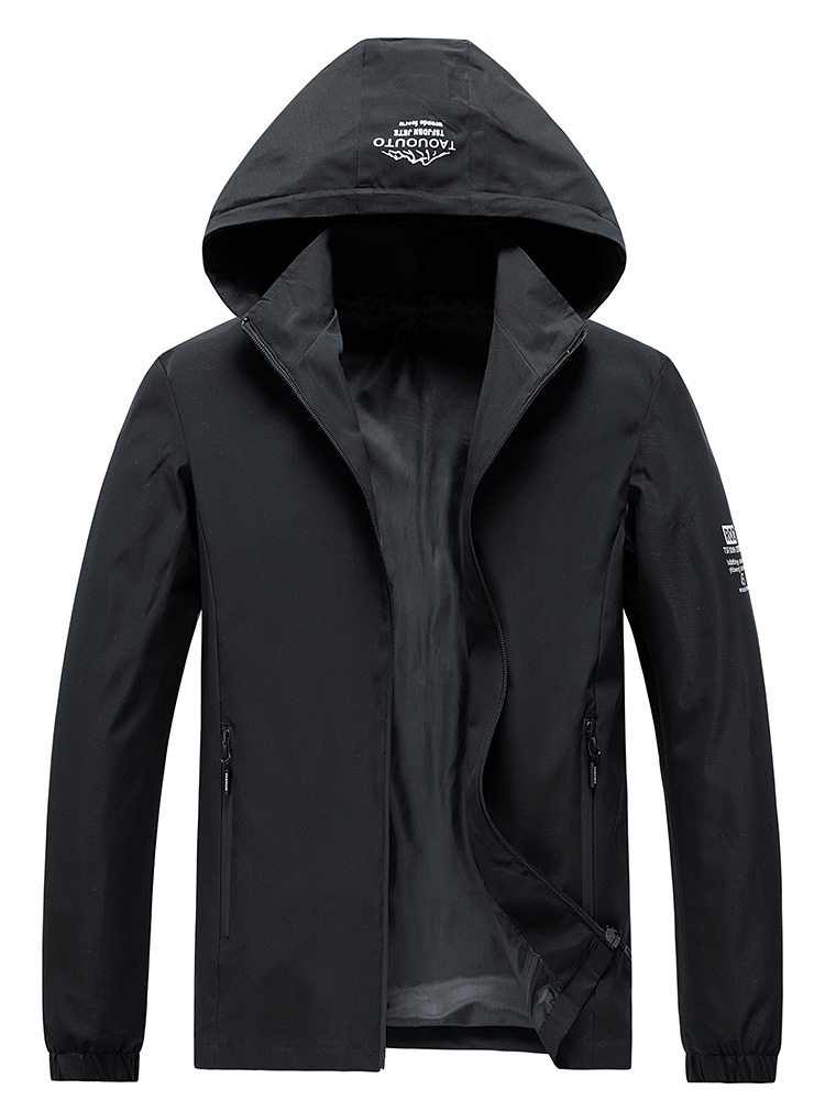 Men Hooded Windbreaker Jacket  - đánh giá và giá Windbreaker Men Zip