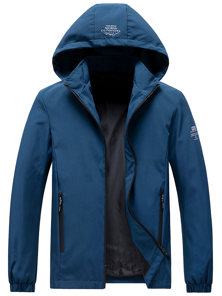Men Hooded Windbreaker Jacket  - đánh giá và giá Windbreaker Men Zip