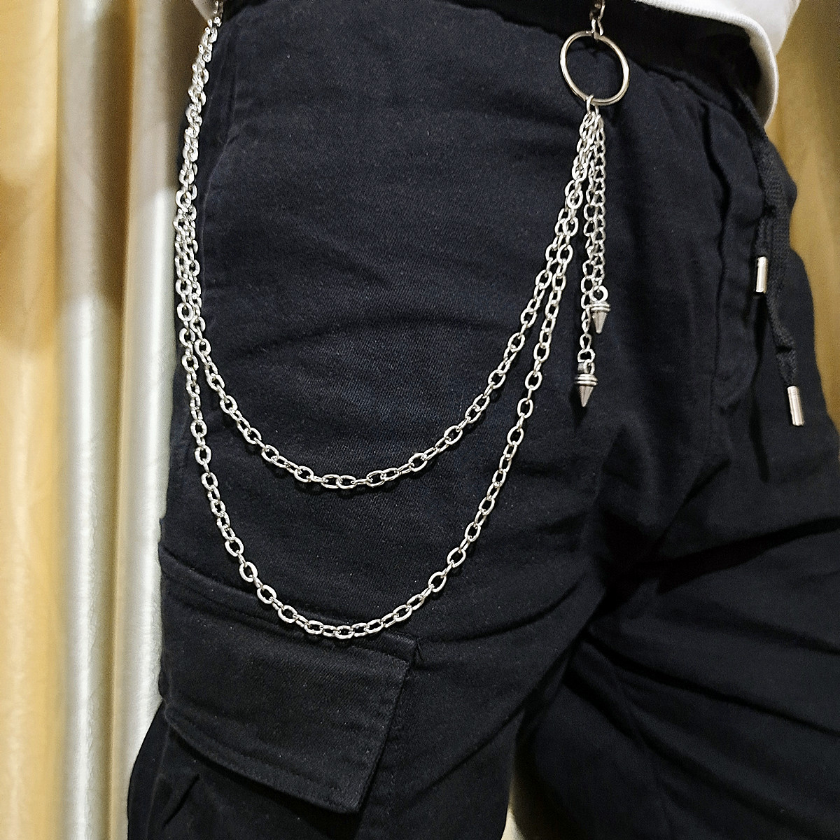 Punk Street Keychain Waist Cha - đánh giá và giá Jeans Pants Fashion Men