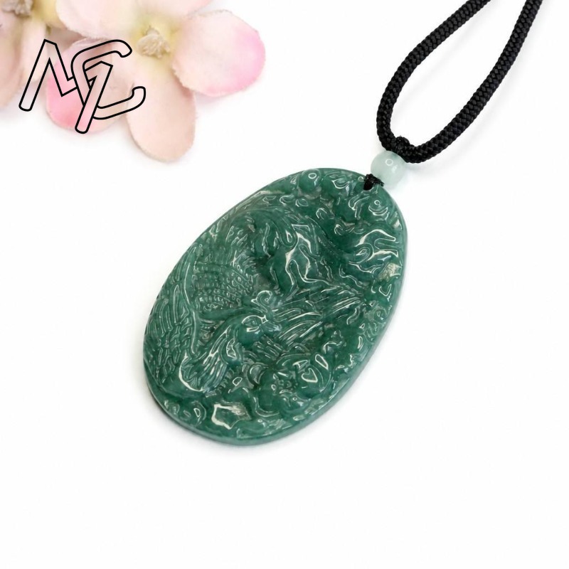 Real Natural Emerald Jade Blue - đánh giá và giá Men'S Fashion Jewelry
