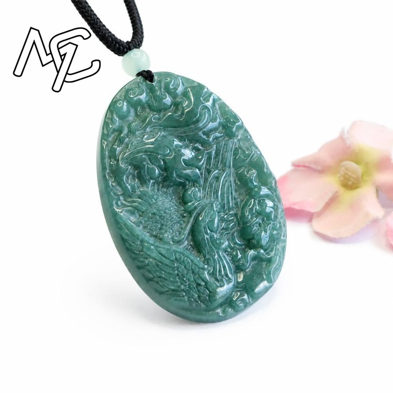 Real Natural Emerald Jade Blue - đánh giá và giá Men'S Fashion Jewelry