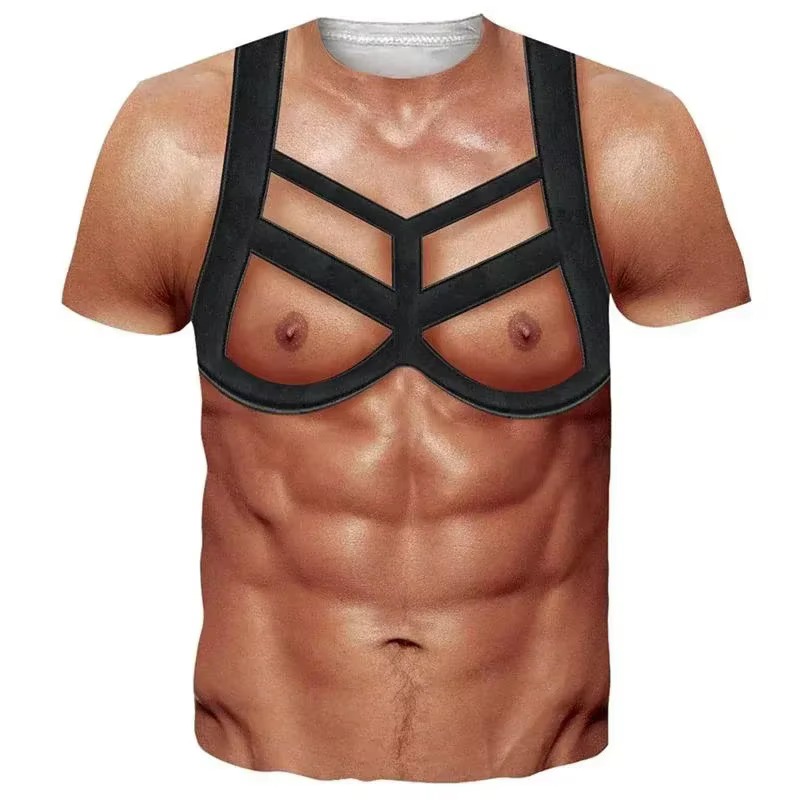 2026 Funny Muscle Body 3D Prin - đánh giá và giá Muscle Tee Workout