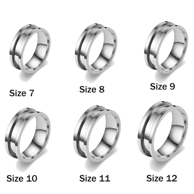 5pcs 7/8/9/10/11/12 Ring Core  - đánh giá và giá Men'S Fashion Rings