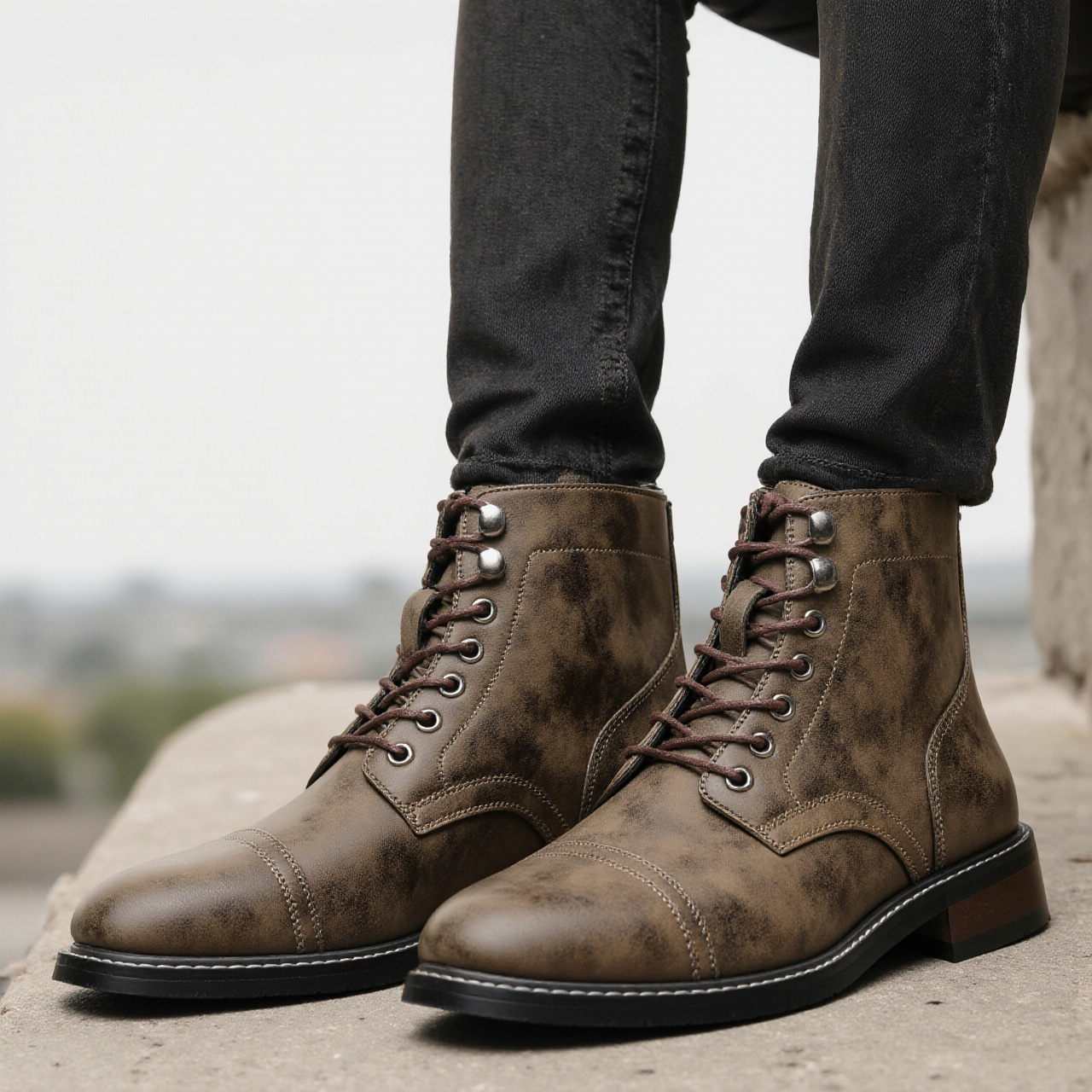 Leather Boots 2026 Retro Brand - đánh giá và giá Men'S Fashion Model