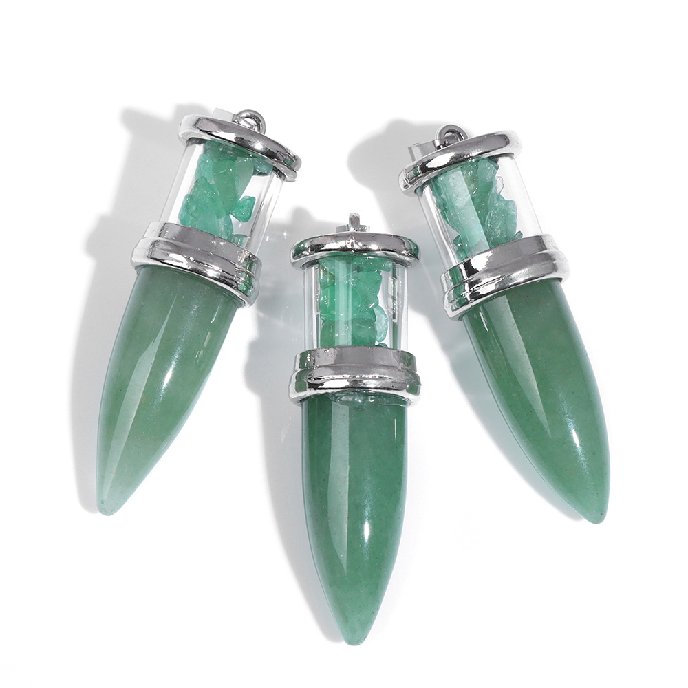 1pc Bullet shape Stone Pendant - đánh giá và giá Men'S Fashion Accessories