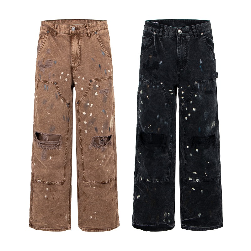 American Retro High Street Rip - đánh giá và giá Jeans Pants Fashion Men