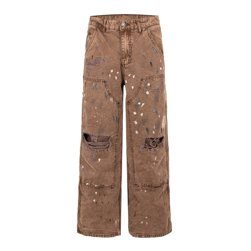 American Retro High Street Rip - đánh giá và giá Jeans Pants Fashion Men