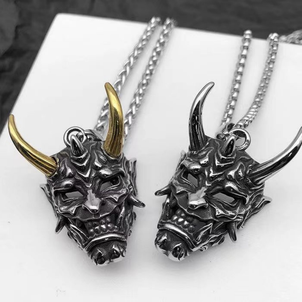 Fashion Gothic Devil Mask Pend - đánh giá và giá Mens Fashion Mullet